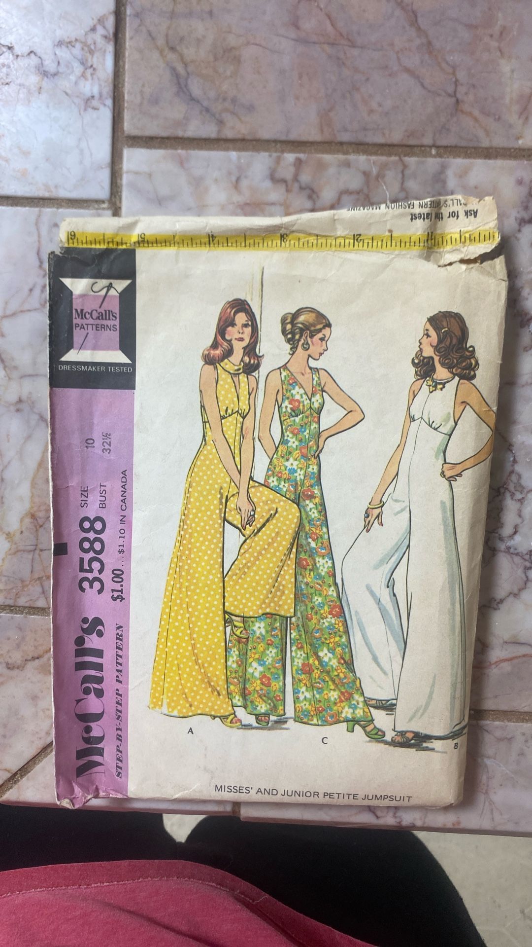 Vintage sewing clothes, making patterns