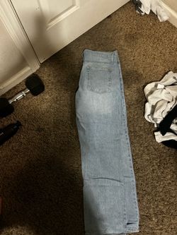 men’s blue baggy jeans