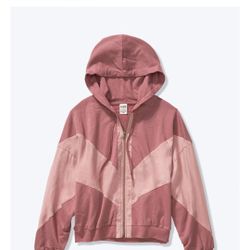 Victoria’s Secret PINK Slouchy Sport Full Zip Up Jacket Pink NWT $75 Size Small