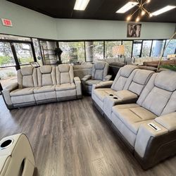ASHLEYS🫶Comfy Reclining Sofa/Loveseat