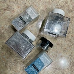 Blue,Black,and Grey Glitter For Crafting - 3$