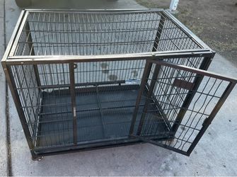 XL metal heavy duty kennel