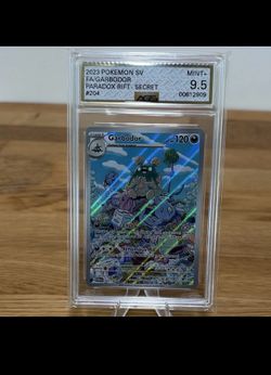 Pokémon TCG Garbodor Illustration Rare Holo 204/182 Paradox Rift Eng AGS 9.5
