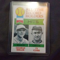 All Time Record Holders Baseball Card