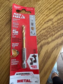 Milwaukee Red Helix Titanium Drill Bit 3/16"