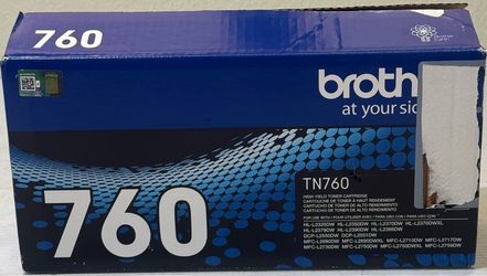 Brother TN-760 Genuine High Yield Black Toner Cartridge HL-L2350DW OEM New
