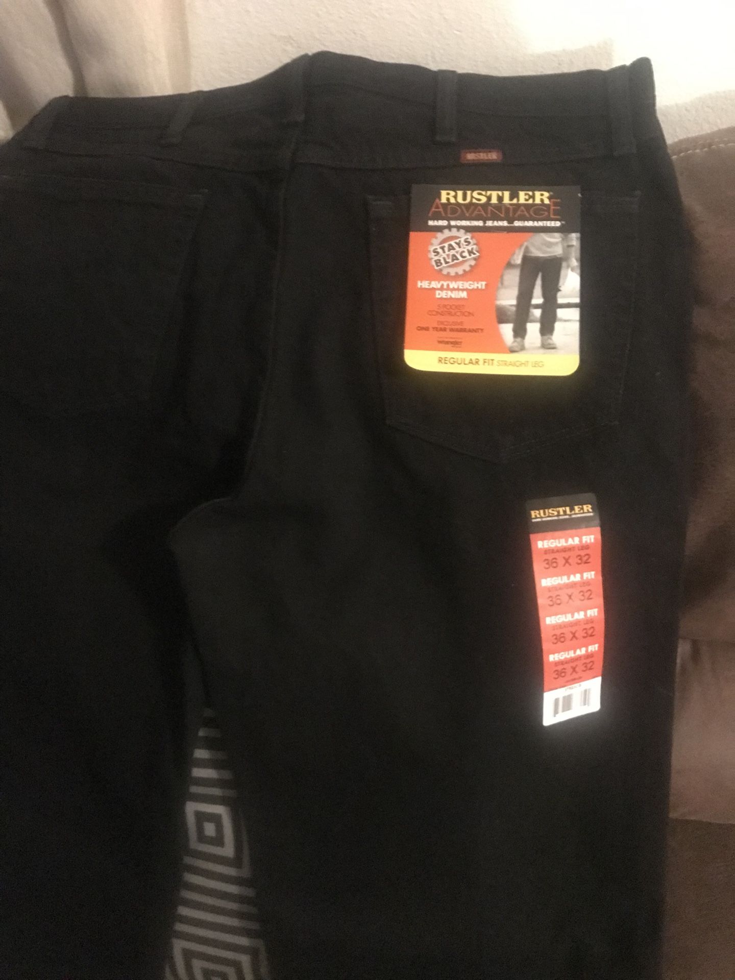 Rustler Jeans Men Working Jeans New Size:36/32