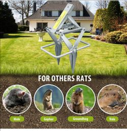 Mole Trap, Galvanized Steel Scissor Trap for Moles , gopher, groundhog, squirrels