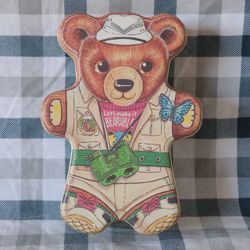 Teddy Bear safari tin
