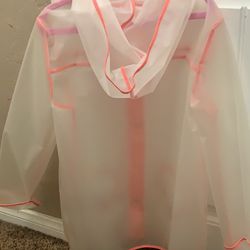 Girls Brand New With Tags Extra Large Rain Jacket and Large Shirt