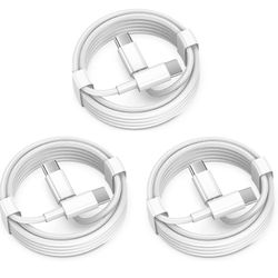 Apple USB C to USB C Charging Cable 6ft 60W 3Pack [Apple MFi Certified], Type C to Type C Fast Charger Cord Compatible for New ipad Pro 12.9/11, Air 4