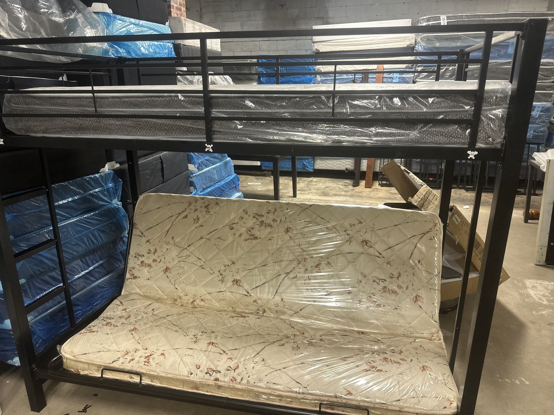 BUNK BED FULL SIZE MATTRESS AND TWIN SIZE MATTRESS 