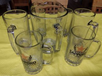 NICE Glass set beer 🍻🍻 $12