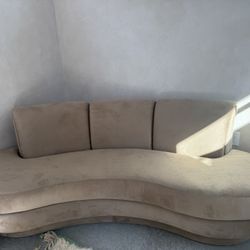Vintage Curved Sofa  