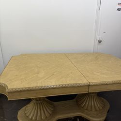 Solid Wood Dining Table + 6 Wooden Chairs – Classic Style