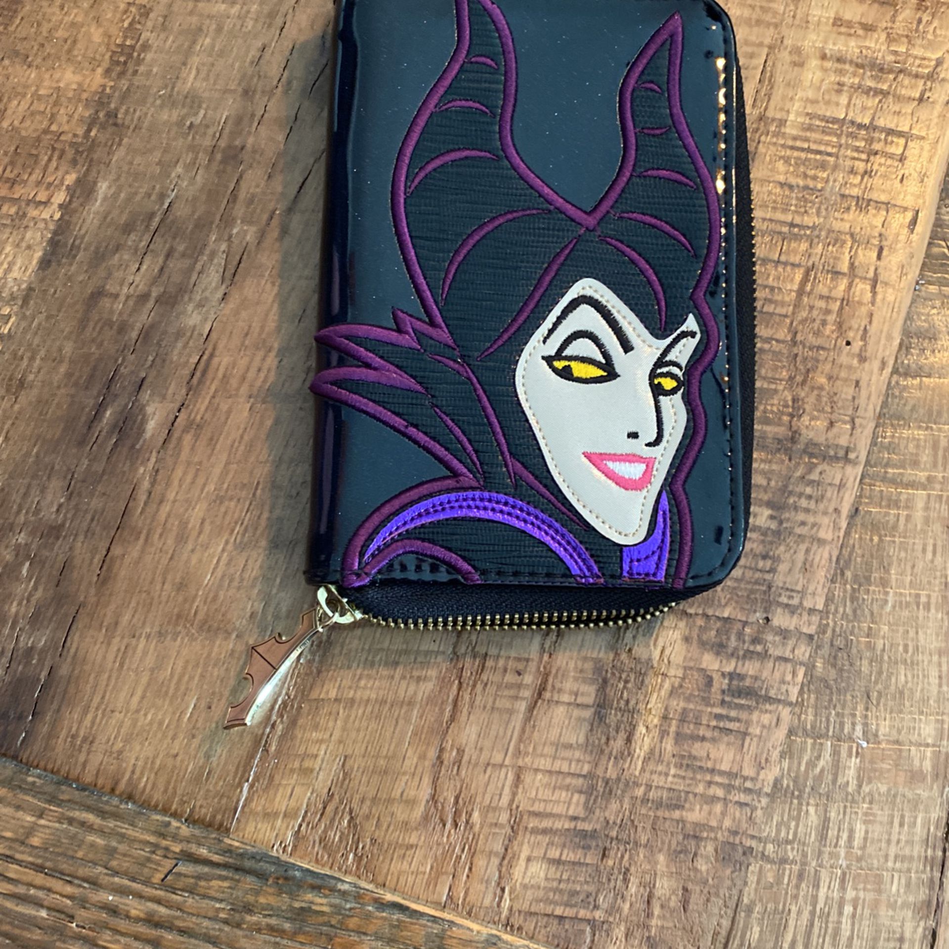 Disney Sleeping Beauty Maleficent Face Wallet Cardholder