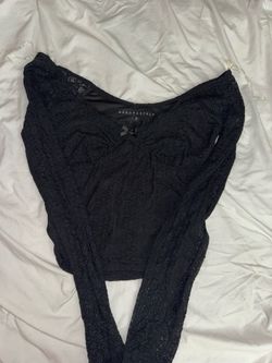 Aeropostale Black cropped long sleeve