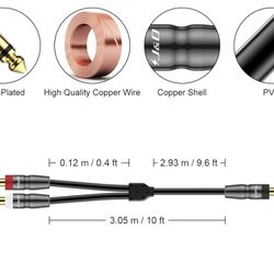 Y Cable for Insturments TRS 