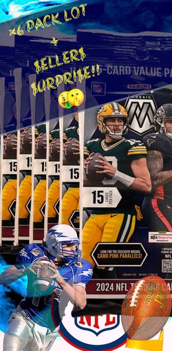 ×6 Lot OF 2024 NFL Mosaic Value Packs + $eller'$ $urpri$e 🤑