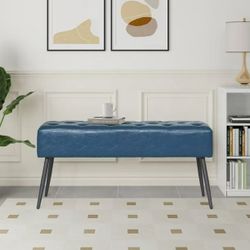 38" Wide Upholstered Entryway Bench, Tufted Ottoman Bench, Small Bed Room Bench, Casual Dining Room Bench