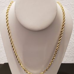 10kt Gold Rope Chain