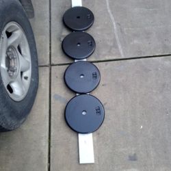 25 Lbs Standard weight's 1" Two Pairs 