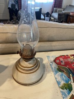 Old glass lamp