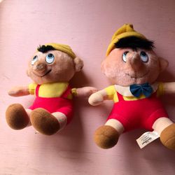 Vintage Pinocchio Plush Dolls