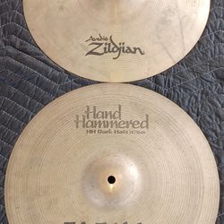 Hi Hat Cymbals , Zildjian And Sabian, Used