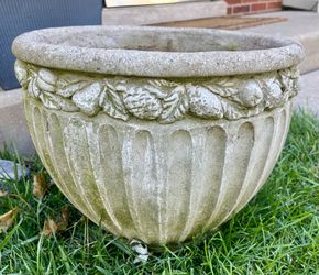 Vintage Rock Stone Planter Pot