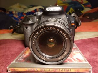 Canon EOS REBEL T2i 18 MP Camera Body & Battery w/ EF-S 18-55MM Zoom Lens 

