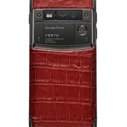 Authentic Vertu Aster P — Red Alligator Leather (Handmade in England)