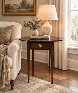Refinished Solid Wood End Table