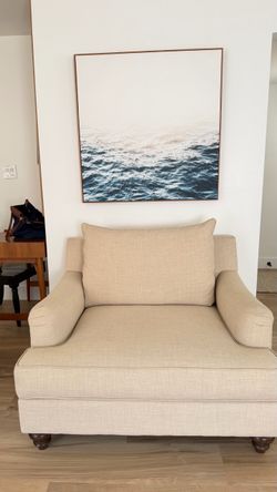 Oversized Rolled Arm Chair