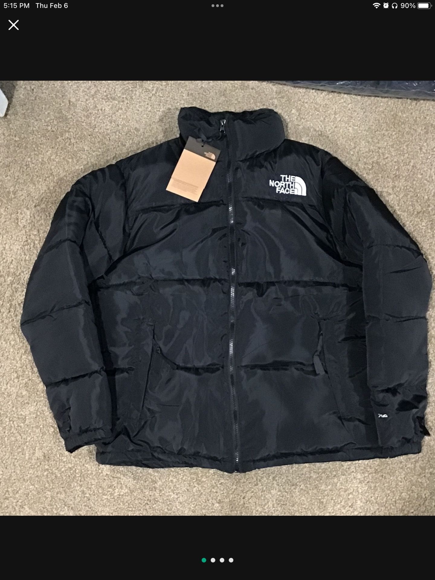 The North Face Men’s 1996 Retro Nuptse 700 Down Puffer Jacket Black Size L