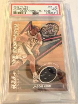 2002 Topps Jason Kidd - All Star Remnants Relic PSA 9 POP1