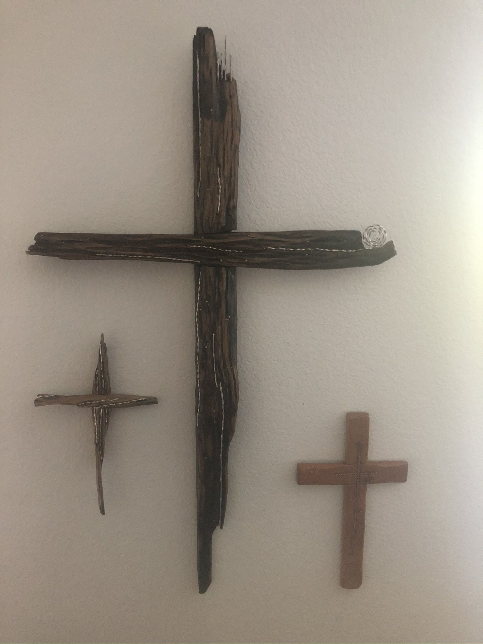 Handmade wooden cross