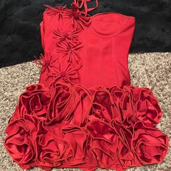 Red 2 Piece Birthday Dress 