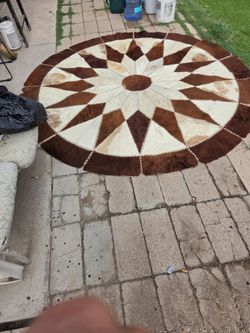 Cow skin rug