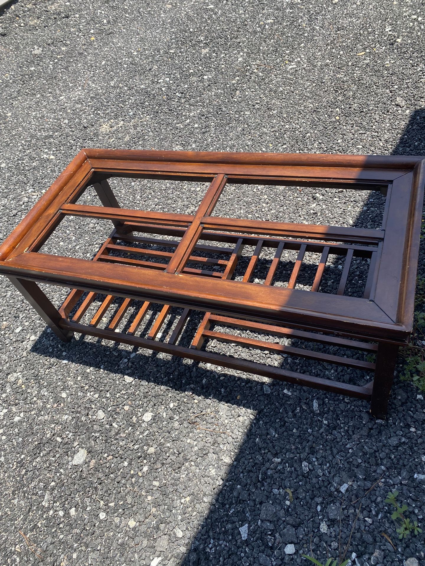 Three Piece Glass Table Set