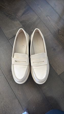 Madden Girl Cream Penny Loafers | w10