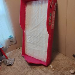 Pink Minnie Mouse Toddler Bed & Mattress Still In Plastic