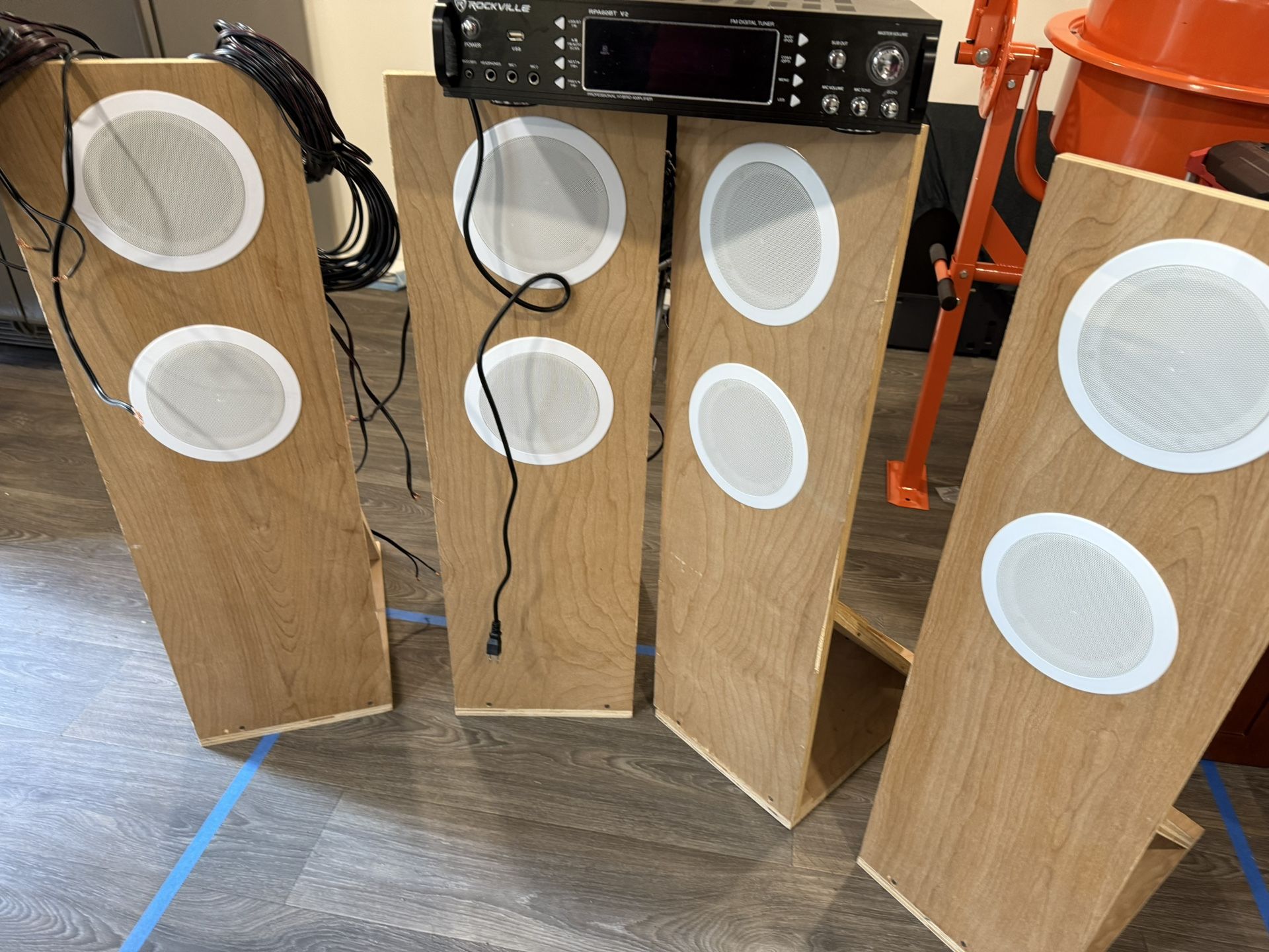Rockville Amplifier And Speakers Surround Sound