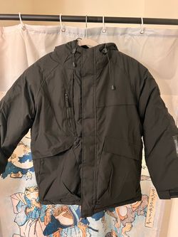 Black Snowboard Parka Jacket with Hood