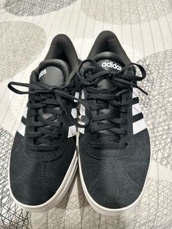 Adidas Black Suede Low-Top Sneakers