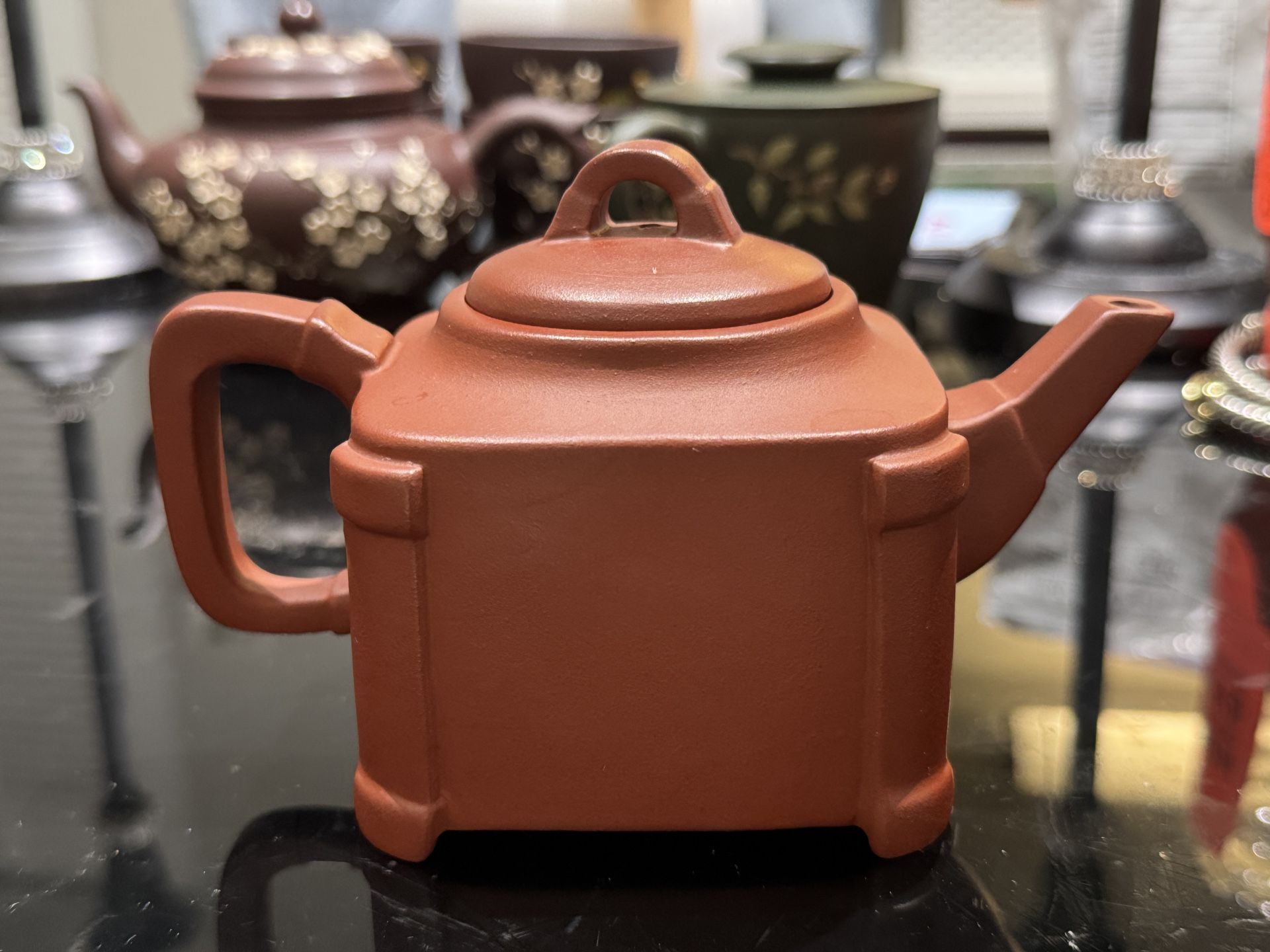 Chines Red clay Bamboo Style Teapot