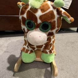 Plush Rocking giraffe Ride On toy