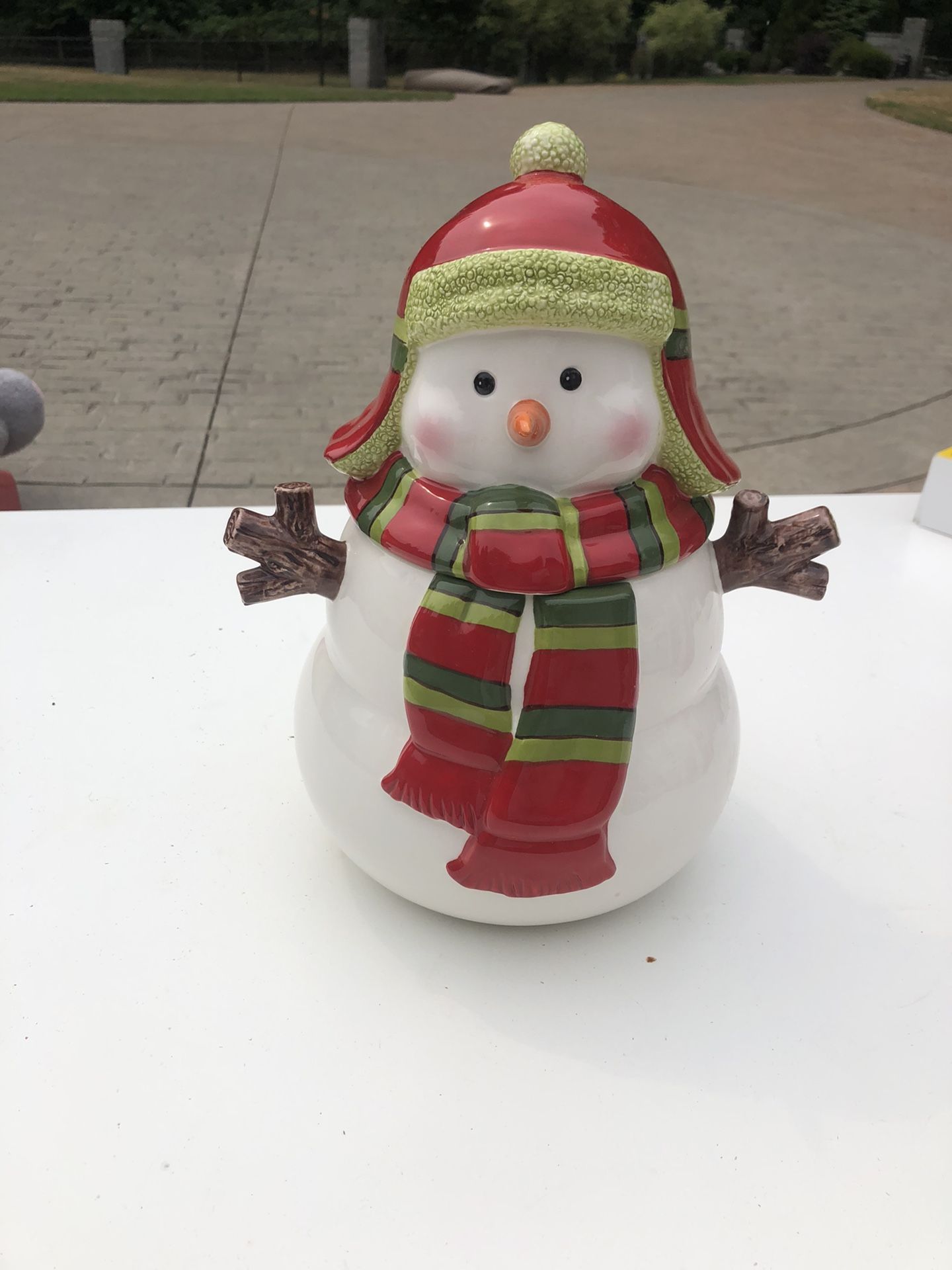 Never Used Snowman Cookie Jar 