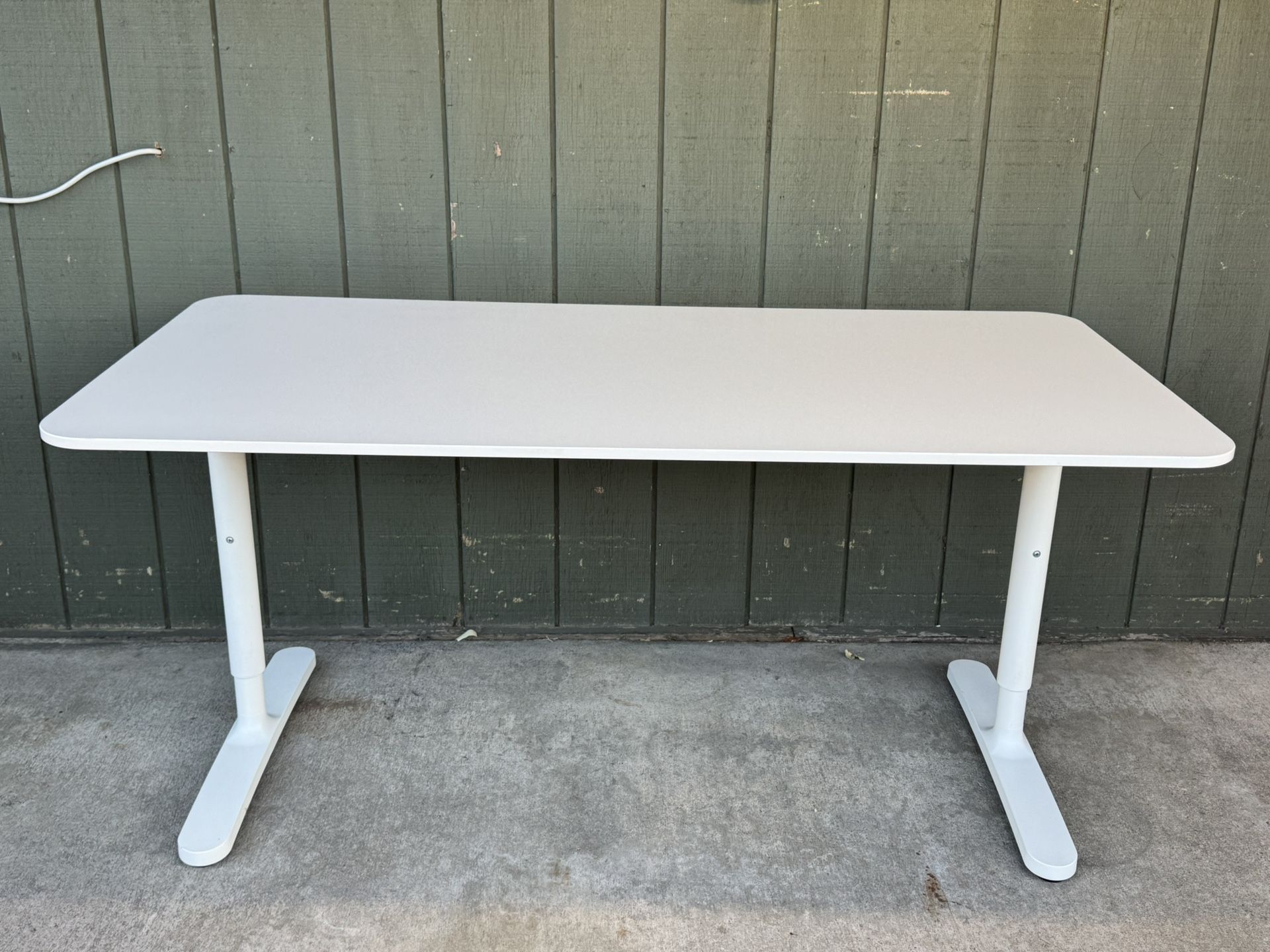 Gently Used BEKANT White Desks, 63” X 31 1/2” Adjustable Height. Only $75 Each!