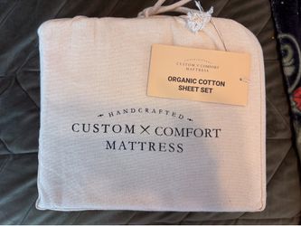 Cal king organic cotton sheet set